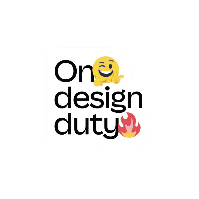 Sticker (on design duty)