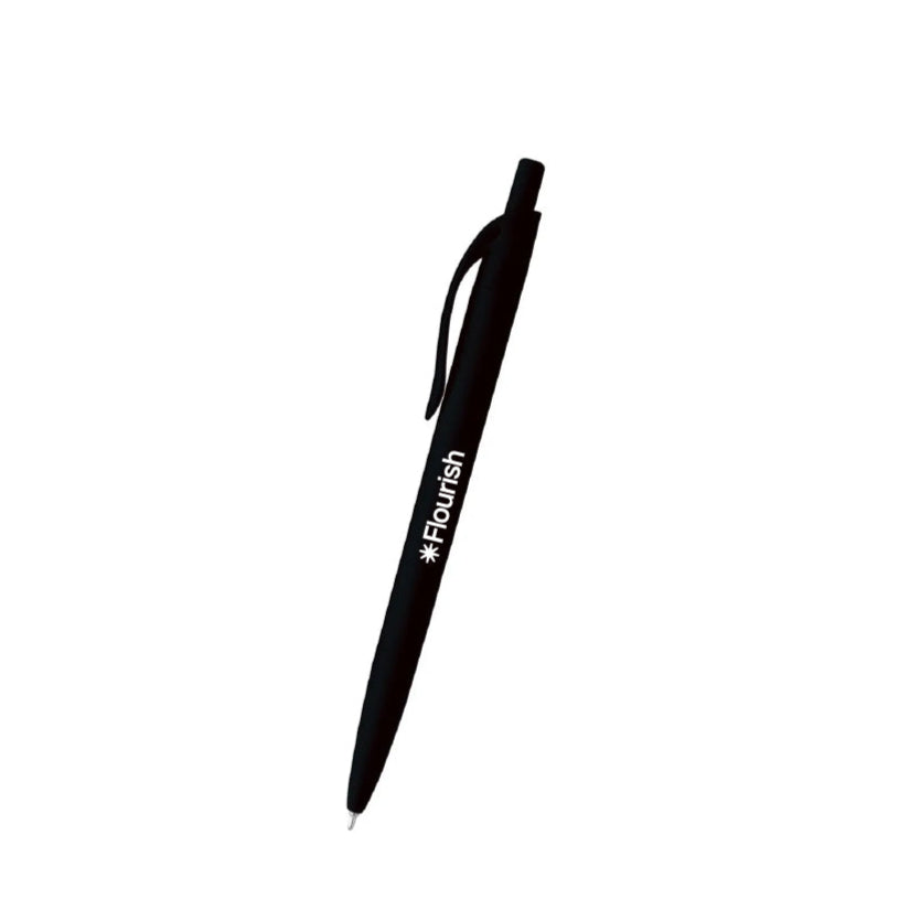 Black Flourish Ballpoint Pen