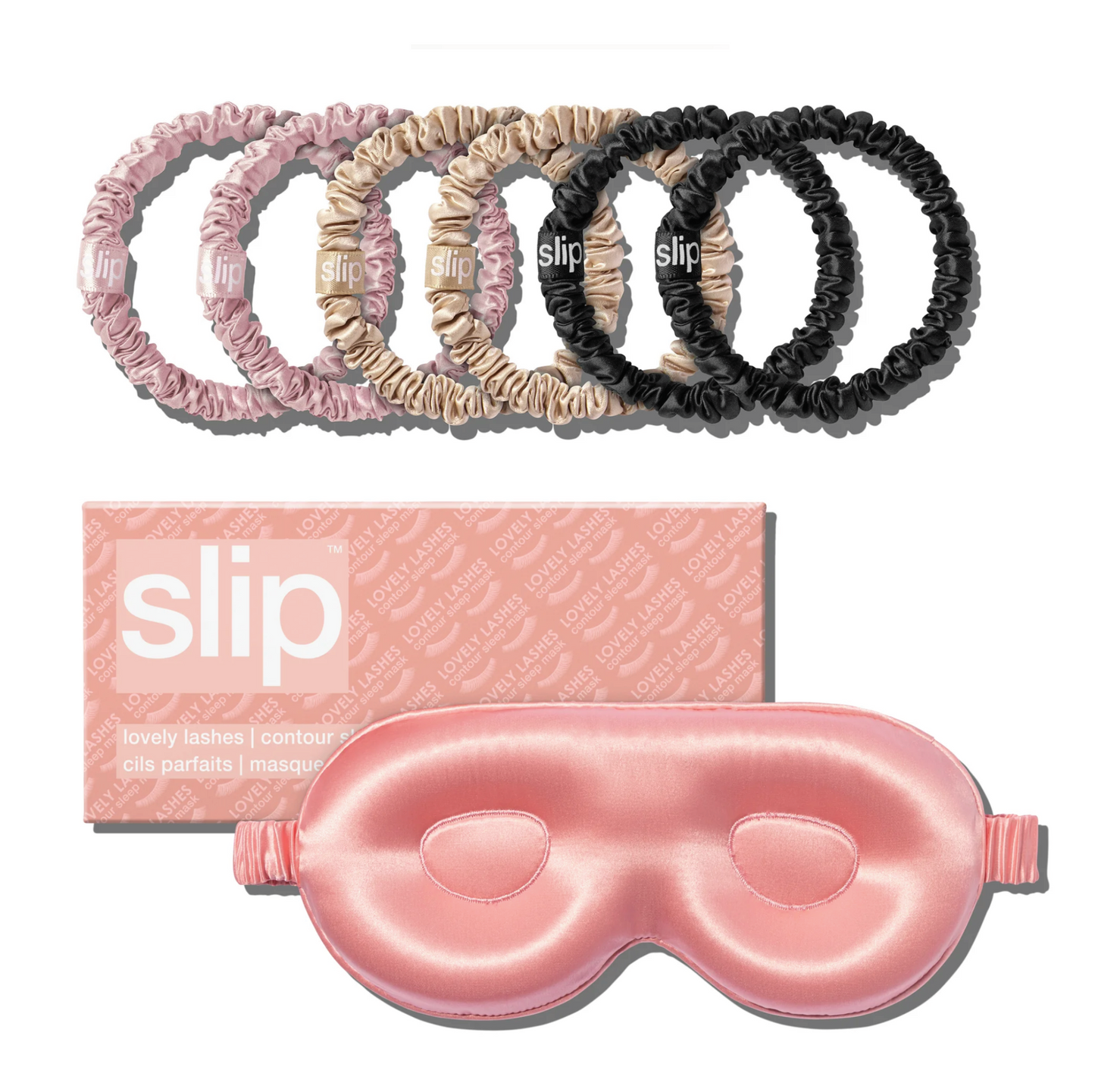 SLIP® Silk Eye Mask + Scrunch Set