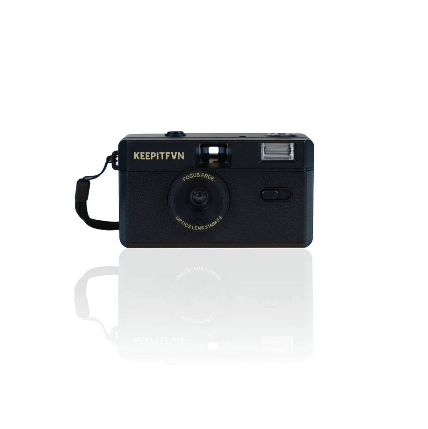 KEEPITFVN® THE KIFCAM RELOADABLE CAMERA BLACK + 35MM 3pack Kodak Film