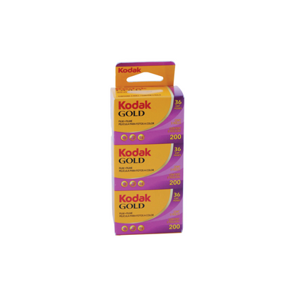 KEEPITFVN® THE KIFCAM RELOADABLE CAMERA BLACK + 35MM 3pack Kodak Film